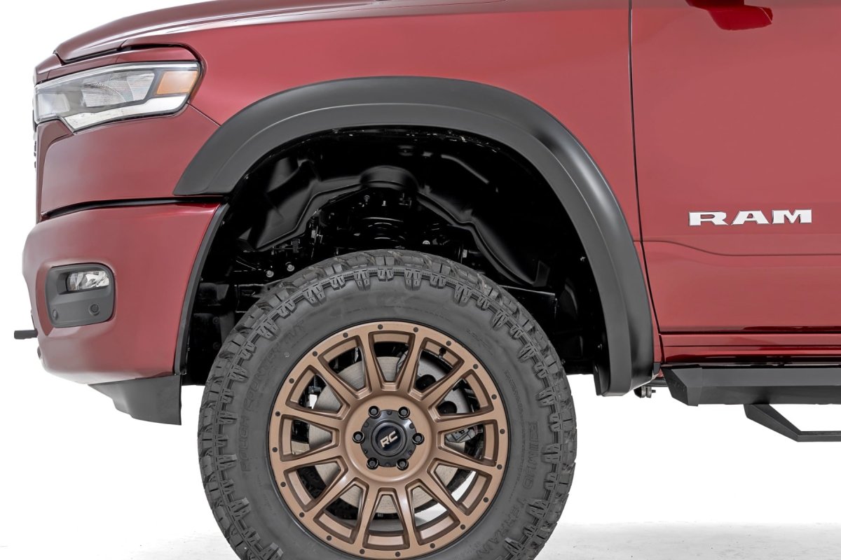 Ram 1500 Fender Flares - Rough Country - Sport - Molten Red - '25-'26
